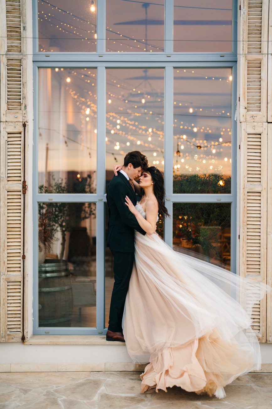 Destination wedding portfolio image by Magic with window light in Italy